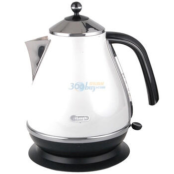意大利德龙(DeLonghi)电水壶KBO2001（白色/不锈钢）
