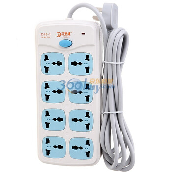 可来博（Clamber）STY-1-D18-1 2.8米八位安全插座