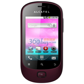 阿尔卡特 OT 908M 3G手机（罗兰紫）WCDMA/GSM