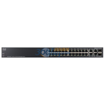 思科（Cisco）SF300-24P（SRW224G4P）POE供电网管交换机