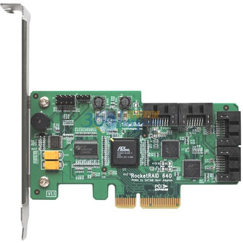 HighPoint（火箭）RocketRAID 640(SATA6Gbps RAID卡)支持PCI-E Gen2.0 x4/4个SATA通道