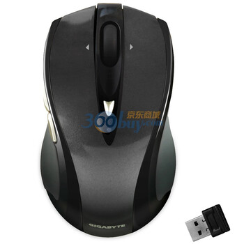 技嘉(GIGABYTE) GM-M7800 无线2.4G激光笔记本鼠标 黑色