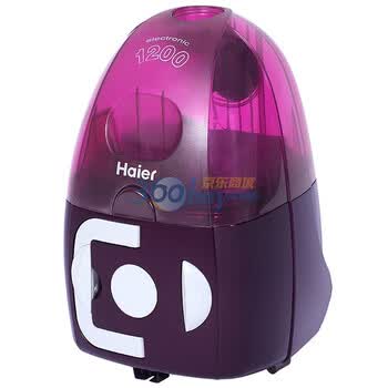 海尔（haier) ZW1200-251 清洗方便不脏手无尘袋 吸尘器（酒红色）