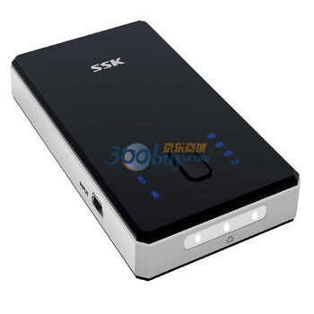 飚王（SSK）SRBC502 4400mAh魔方移动电源（黑色）