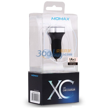 摩米士（MOMAX）专业版车充 双USB输出 黑色适用于大部分手机/平板电脑/PDA/MP3/MP4/GPS
