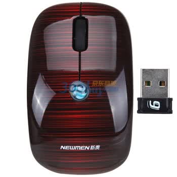 新贵（NEWMEN）自由豹尚品 MS-201OR 2.4G无线鼠标（典藏红）
