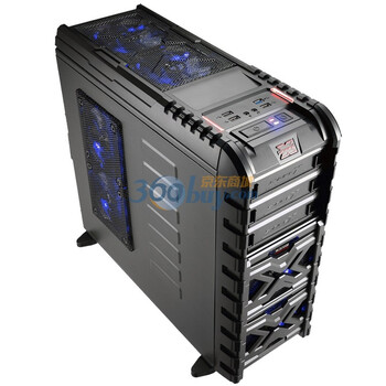 骇客帝国（HACKER EMPIRE）V9 中塔式游戏机箱（电源下置/USB 3.0/支持背线）黑色