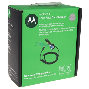 摩托罗拉（Motorola）P513原装车充（Micro USB接口）用于摩托罗拉V8/V9/A1210/A1600/A1680/XT300/XT301等
