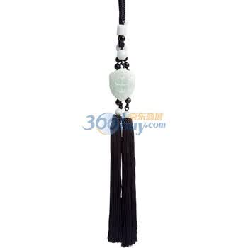千尚 天然翡翠玉精品车挂 十字勋章