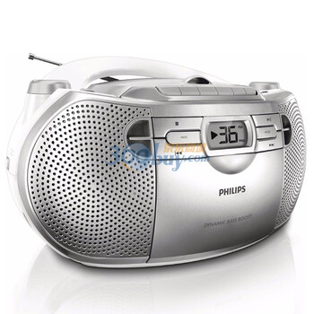 飞利浦（PHILIPS）AZ1027/93 带动态低音提升功能的CD唱机 银色
