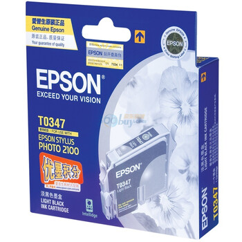 爱普生（Epson）T0347淡黑色墨盒 C13T034780BD（适用Photo2100 ）
