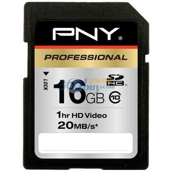 必恩威（PNY）16G SDHC 极速存储卡 133X