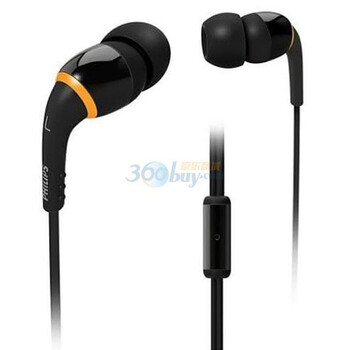 飞利浦（Philips）SHM6600 入耳式耳麦 （黑色 迷你线控）