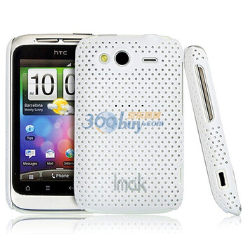 艾美克（IMAK) 超薄网格彩壳白色 适用于HTC Wildfire S A510e G13