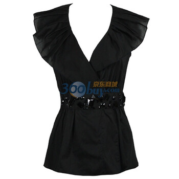 KUHLE女款亚克力腰带衫K101052360黑色 XL