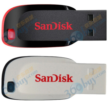 SanDisk（闪迪）Cruzer CZ50 4GB 黑白经典色套装U盘