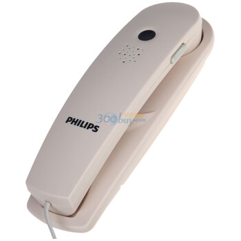 飞利浦（PHILIPS) TD2801 有绳电话机 可挂墙不带来电显示 （白）