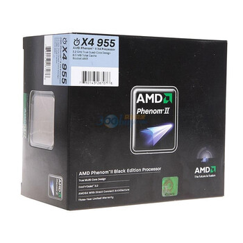 AMD PhenomII×4（四核羿龙2代黑盒）955 盒装CPU（Socket AM3/3.2GHz /8M二、三级缓存）