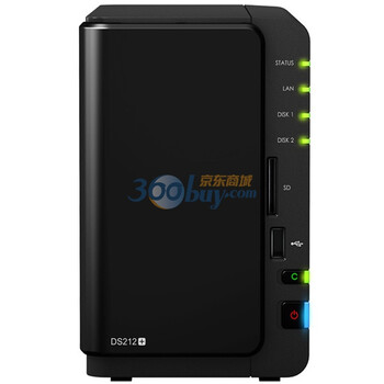 群晖（Synology）DS212+ 2盘位 NAS网络存储服务器（无内置硬盘）