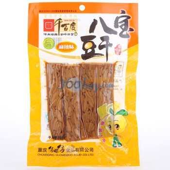 千百度八宝豆干麻辣味80g*10袋