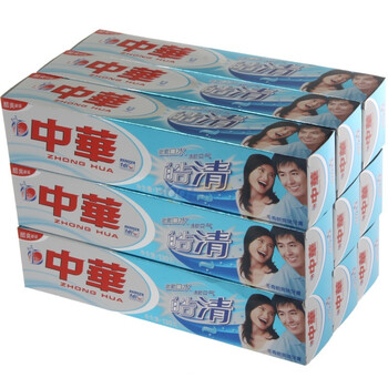 中华皓清冬青酷爽牙膏130g（九只装）