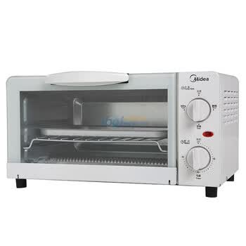 美的（Midea） MT10KC-AW 两层烧烤位选择 60分钟带长通定时 电烤箱 白色