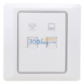 欧普（opple）86型电工致美 电话电脑插座P056501