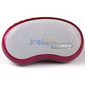 现代（HYUNDAI）插卡音箱 H21 锂电/迷你/FM收音/USB/TF卡 粉红色