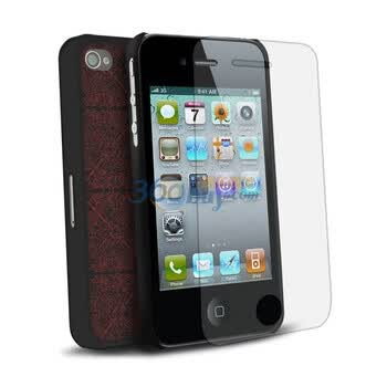邦克仕（Benks）Magic Chocolate移动数码产品专用保护壳（适用于Apple iPhone 4/4S 栗红色）