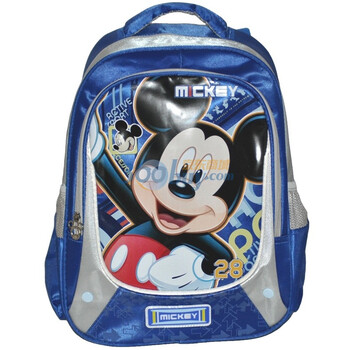 Disney迪士尼米奇涤纶小学生双肩书包SM80230宝蓝