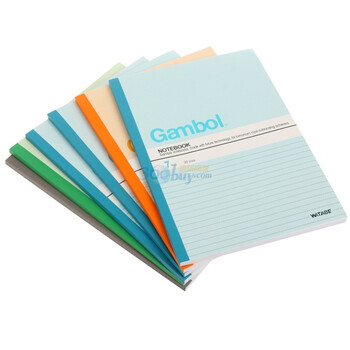 渡边GAMBO L6号无线装订笔记本G6807杂色1X6本