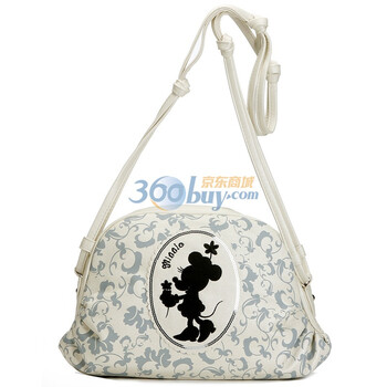 米奇Mickey奇趣之都系列斜挎包女包1204082601白色
