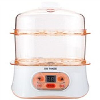 天际（TONZE）DZG-W430DA 电蒸锅 3升 650W 双层电蒸锅 15秒快速出蒸气（橘色）