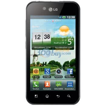 LG P970 3G手机（黑色）WCDMA/GSM