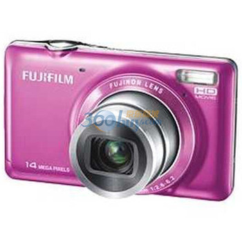 富士（FUJIFILM） FinePix JX375数码相机 粉红色（1400万像素 5倍光变 28mm广角）