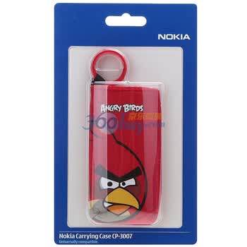 诺基亚（NOKIA）CP-3007（红色）愤怒的小鸟精致保护套 适用于大多数诺基亚手机