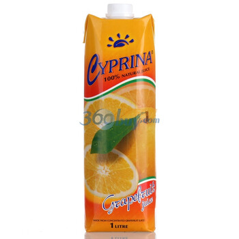 Cyprina塞浦丽娜葡萄柚果汁1L*4盒