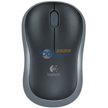 罗技（Logitech）M185 无线鼠标 黑色灰边