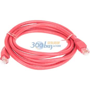 胜为（shengwei）标准六类网络跳线 2米红色 LC-4022 交叉线序 双机互联