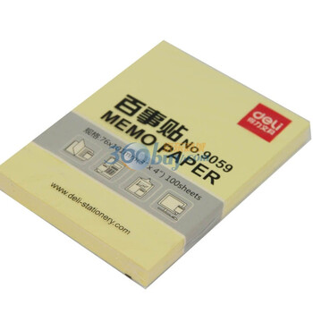 得力（DeLi）彩盒装百事贴9059 （76×101mm）