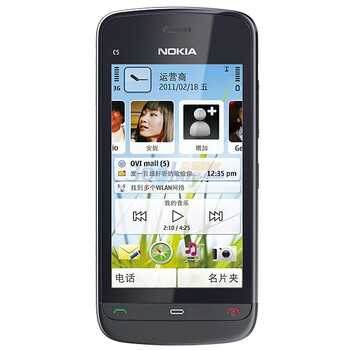 诺基亚（NOKIA）C5-03 标准版 3G手机（黑色）WCDMA/GSM 非定制机