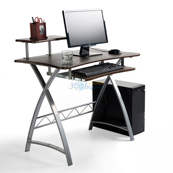 好事达台式电脑桌9330黑胡桃