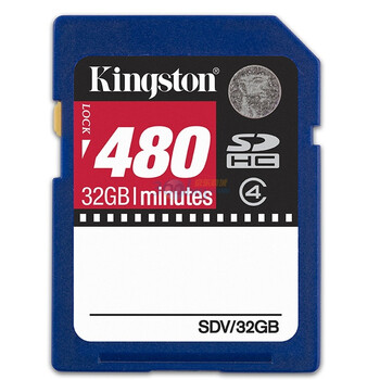 金士顿（Kingston）32GB Class 4 Video系列SD存储卡（SDV/32GB）