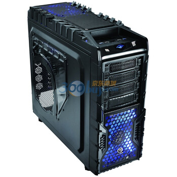 TT 督察官全塔机箱（USB3.0/呼吸指示灯/支持2.5、3.5硬盘热插拔/黑化）