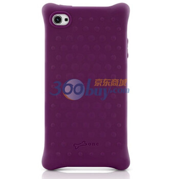 Bone iPhone4 泡泡防撞硅胶保护套 紫色