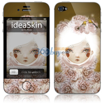 ideaSkin iPhone 4 光影女孩 手机外壳保护套皮贴膜 CJKC612062