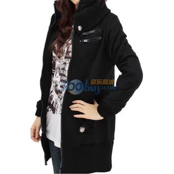 Karl Kani卡尔卡耐 2011秋冬新品 酷炫一族女士长款外套51321408 黑色 L