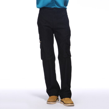 IZOD 秋季新品纯棉条纹中腰长款休闲裤 3061916203200 黑色 190/96A(36)
