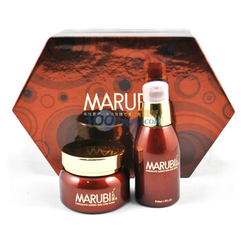 丸美MARUBI 巧克力丝滑精华礼盒（精华40ml+晚霜50g） 柔化角质 抚平细纹粗糙