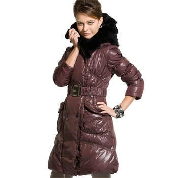 妠彩 N.CAI 冬季时尚女装羽绒服 Y99828砖红XXXL